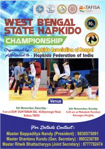 1st West Bengal State Hapkido Championship 2022
