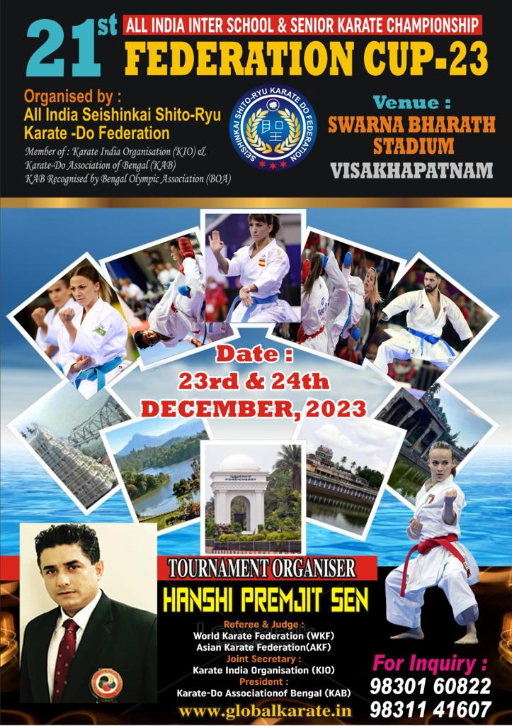 21st All India Inter School & Senior Karate Championship Federation Cup 23